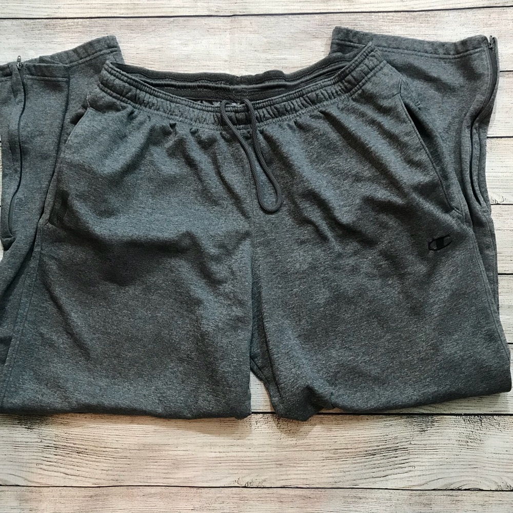 Champion gray sweatpants size large